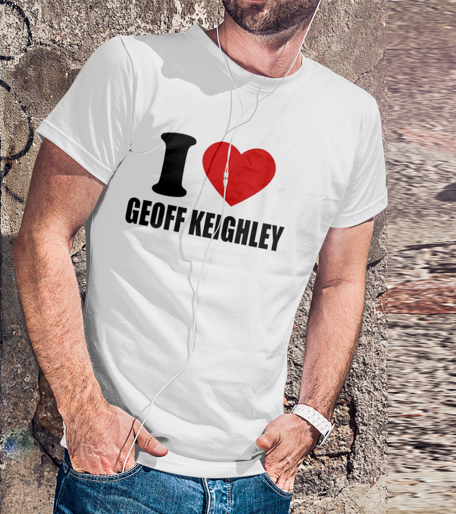 I Love Geoff Keighley Red Heart T-Shirt