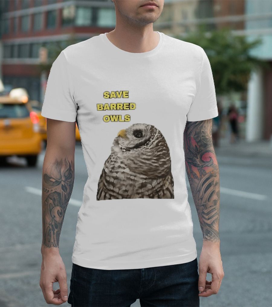 Save Barred Owls Barred Owl Conservation Appeal T-Shirt