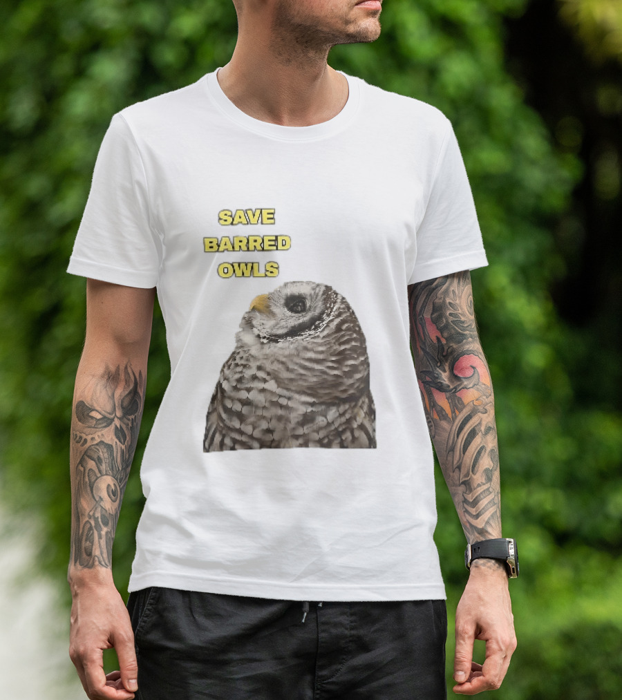 Save Barred Owls Barred Owl Conservation Appeal T-Shirt