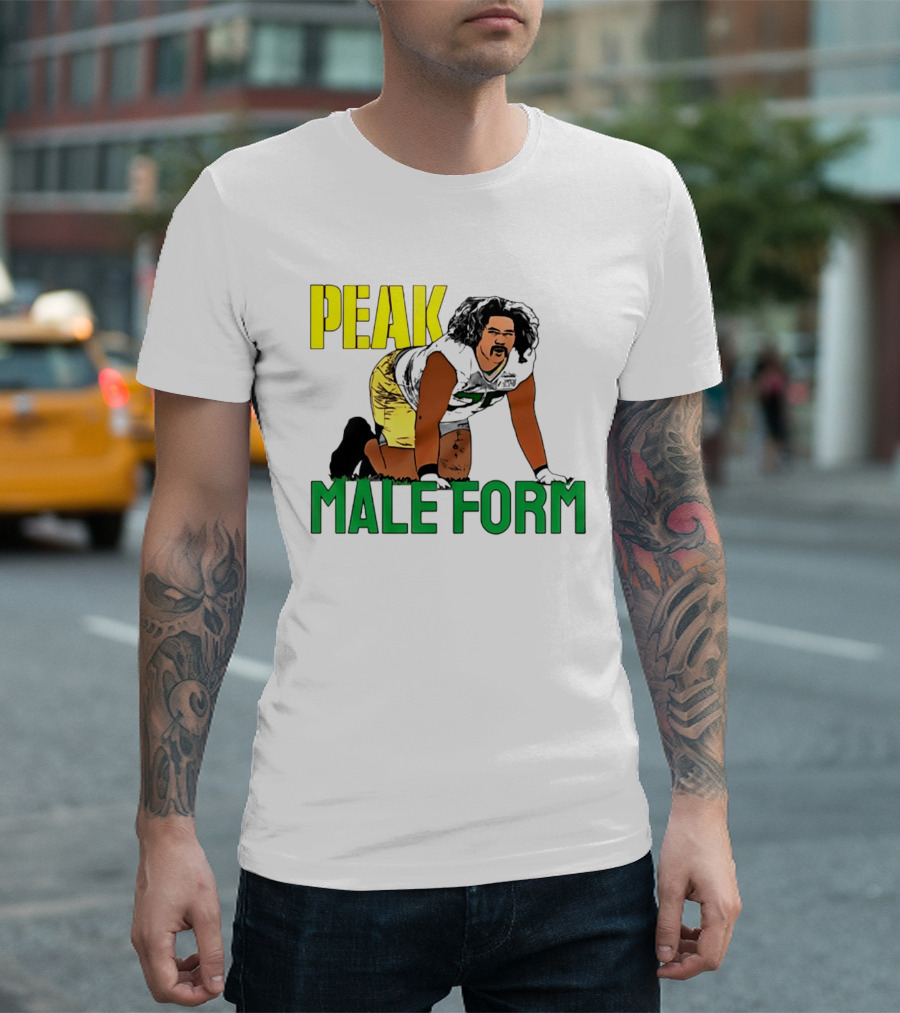 Sean Rhyan Peak Male Form Green Bay Packers Football T-Shirt