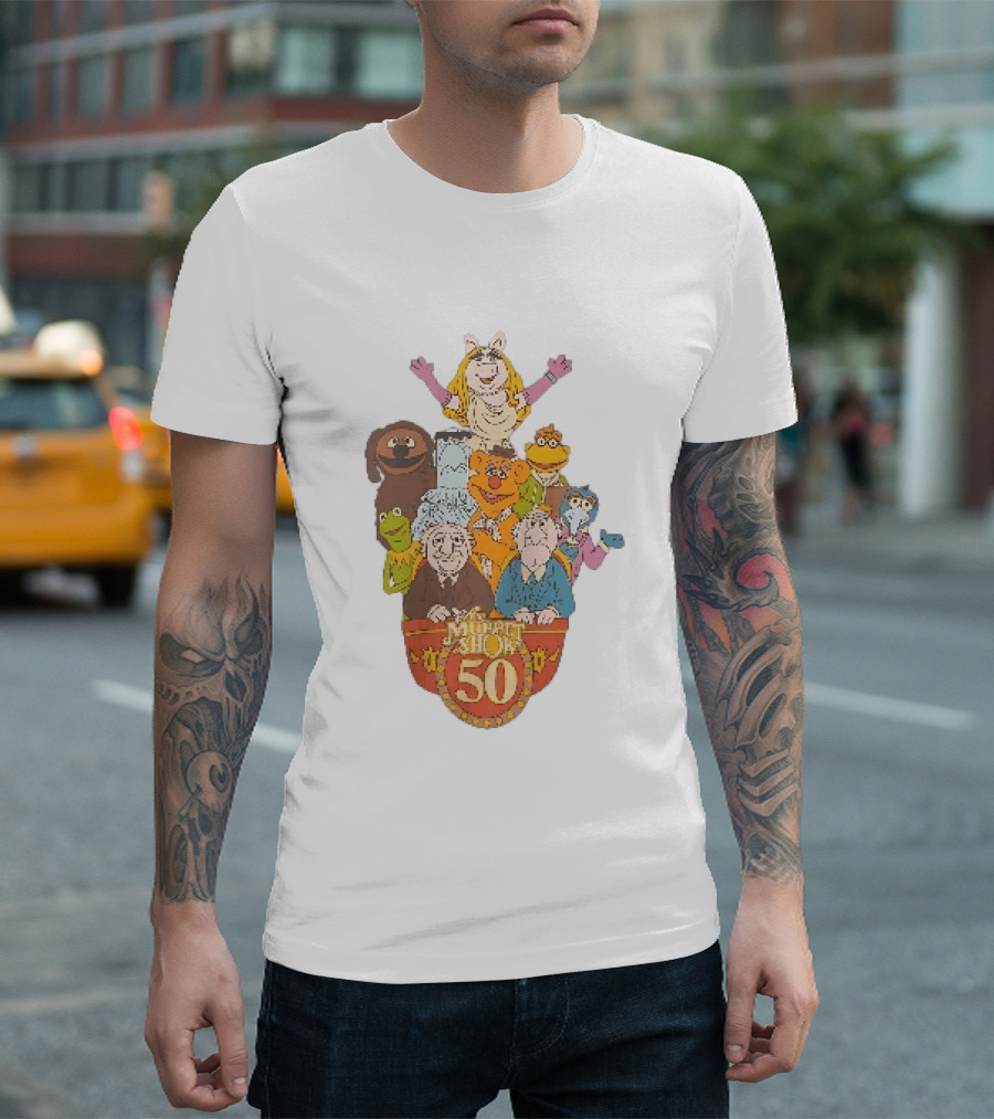 The Muppet Show Anniversary 50 Iconic Characters Celebration T-Shirt