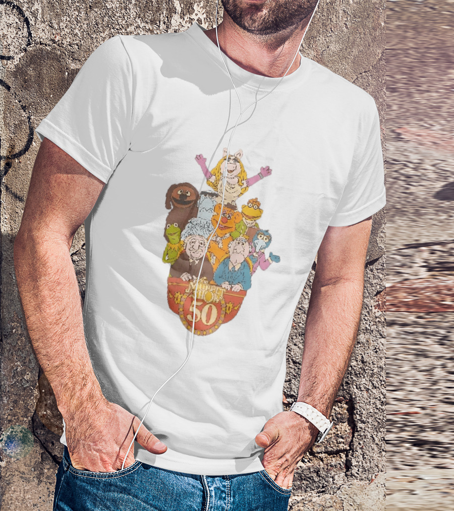 The Muppet Show Anniversary 50 Iconic Characters Celebration T-Shirt