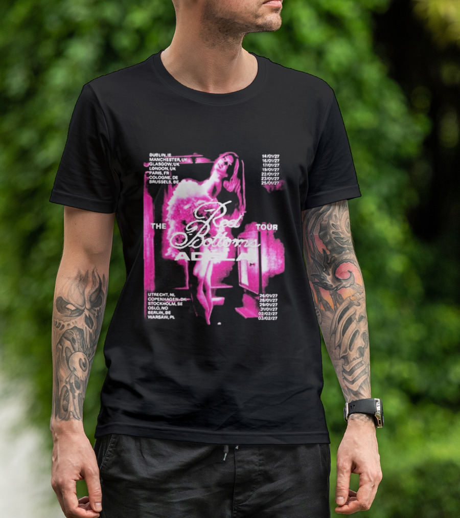 Adela Jergova The Red Bottoms Europe Tour 2026 Dates And Cities T-Shirt