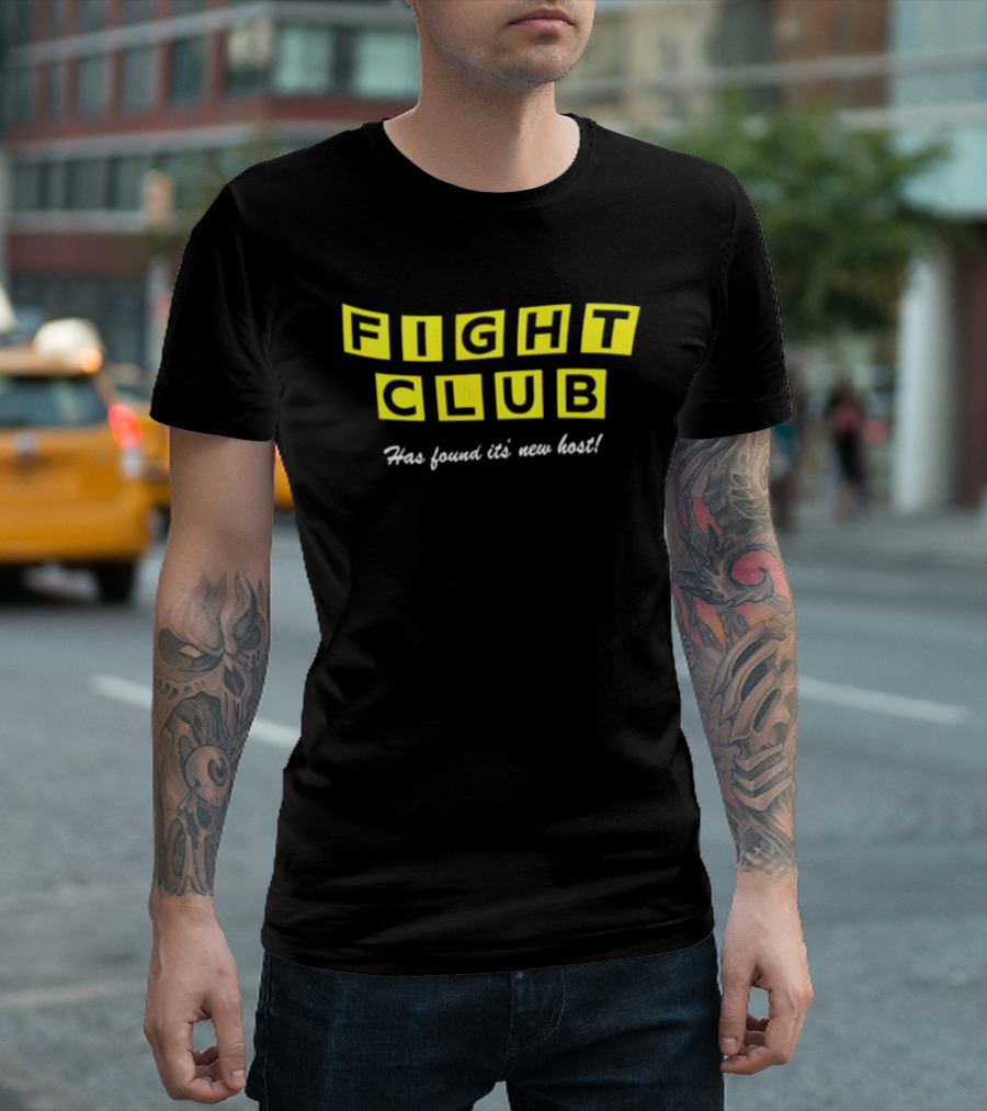 Fight Club Has Found Its New Host Yellow Lettering T-Shirt
