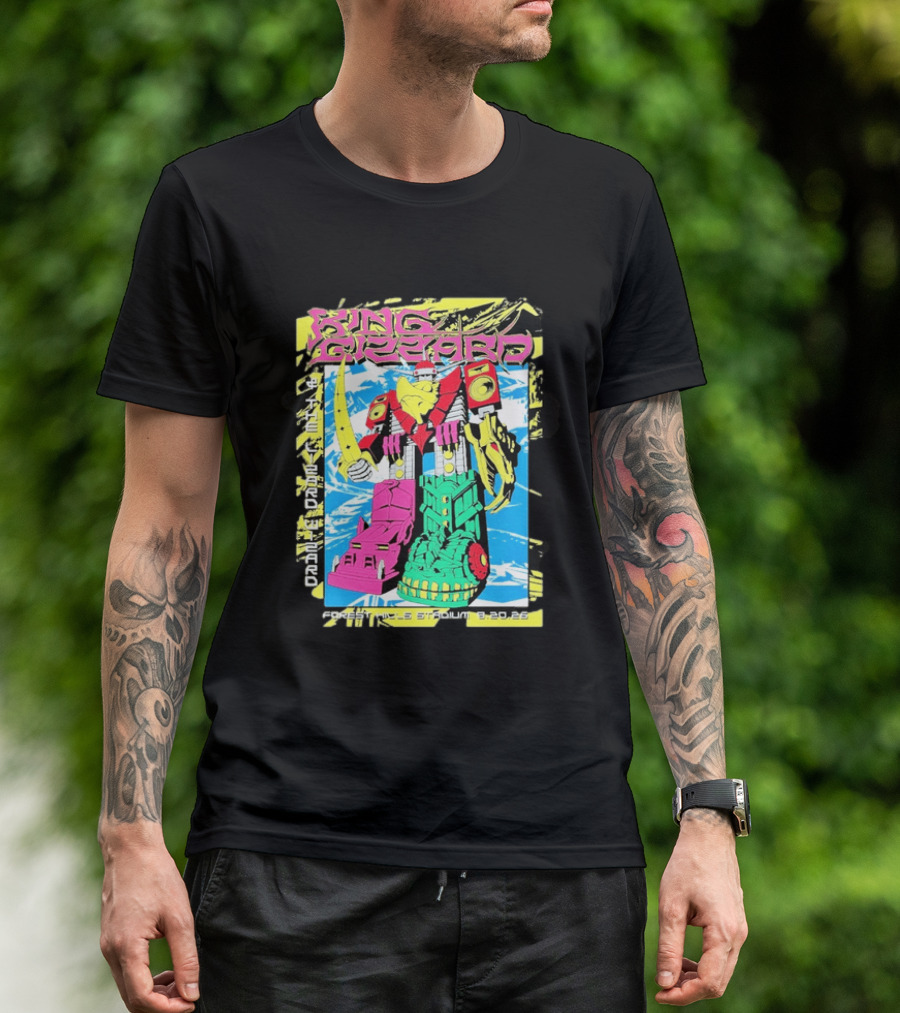 King Gizzard And The Lizard Wizard Queens New York 2026 Forest Hills Stadium August 20 Robot T-Shirt