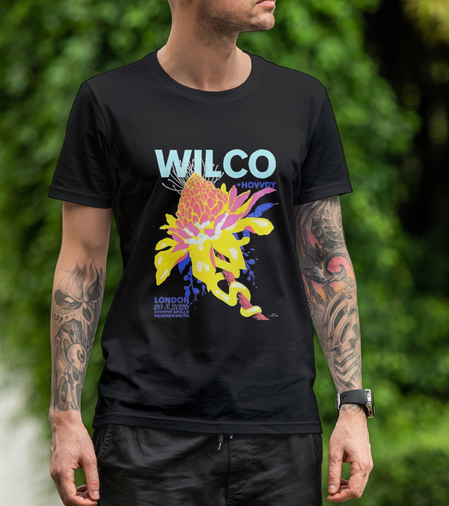 Wilco London UK Eventim Apollo Hammersmith August 20 2026 Featuring Hovvdy T-Shirt