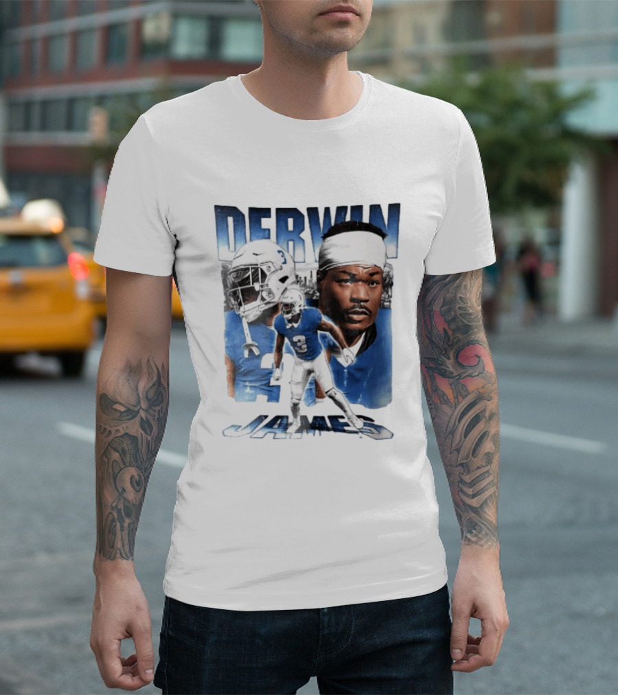 Derwin James Football Photo Collage Skyline Bootleg T-Shirt