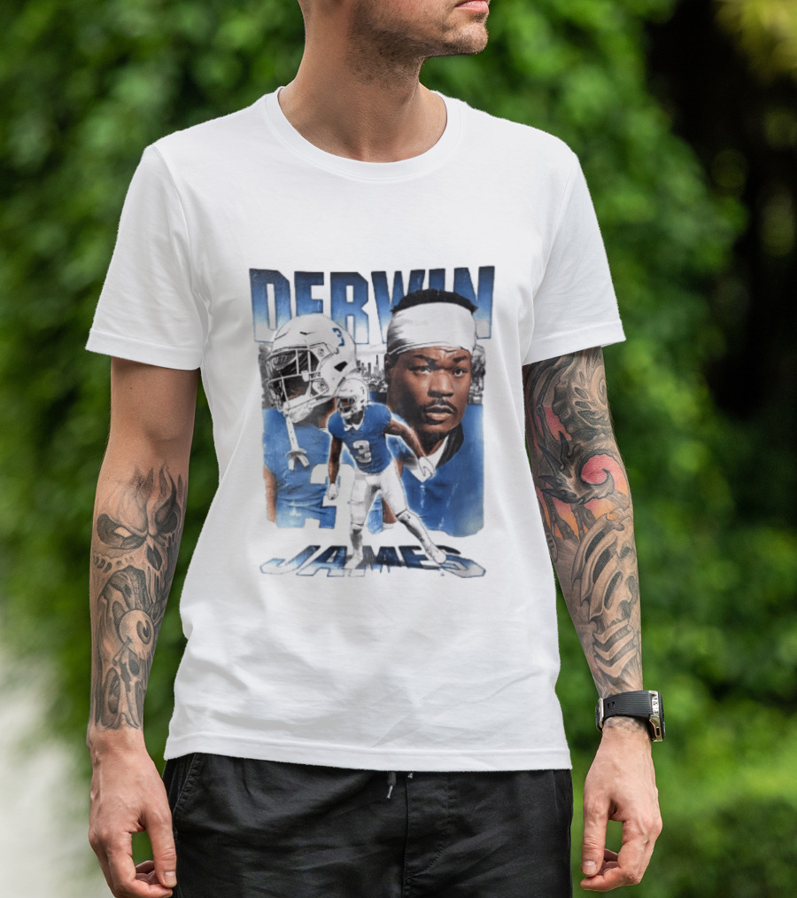 Derwin James Football Photo Collage Skyline Bootleg T-Shirt