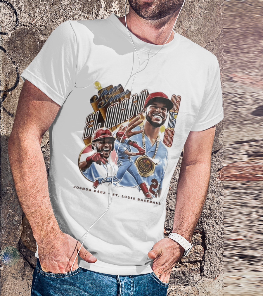 Joshua Baez El Mago 08 15 26 St Louis Baseball T-Shirt