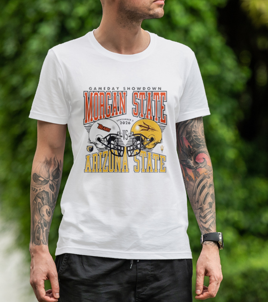 Gameday Showdown Morgan State Bears Vs Arizona State 2026 T-Shirt