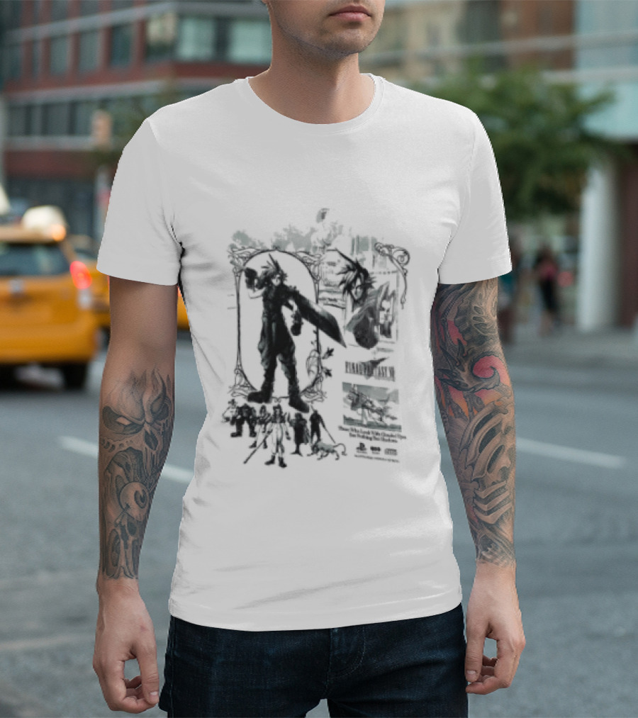 Clouded Eyes Shadows Final Fantasy VII Vintage Aesthetic T-Shirt