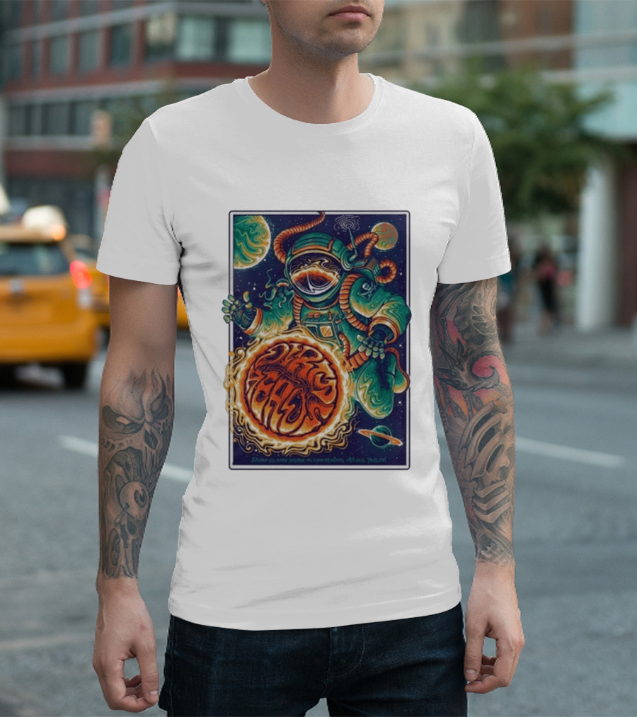 Dirty Heads Cosmic Astronaut Tour The Woodlands TX 8 23 2026 Psychedelic Space Adventure T-Shirt