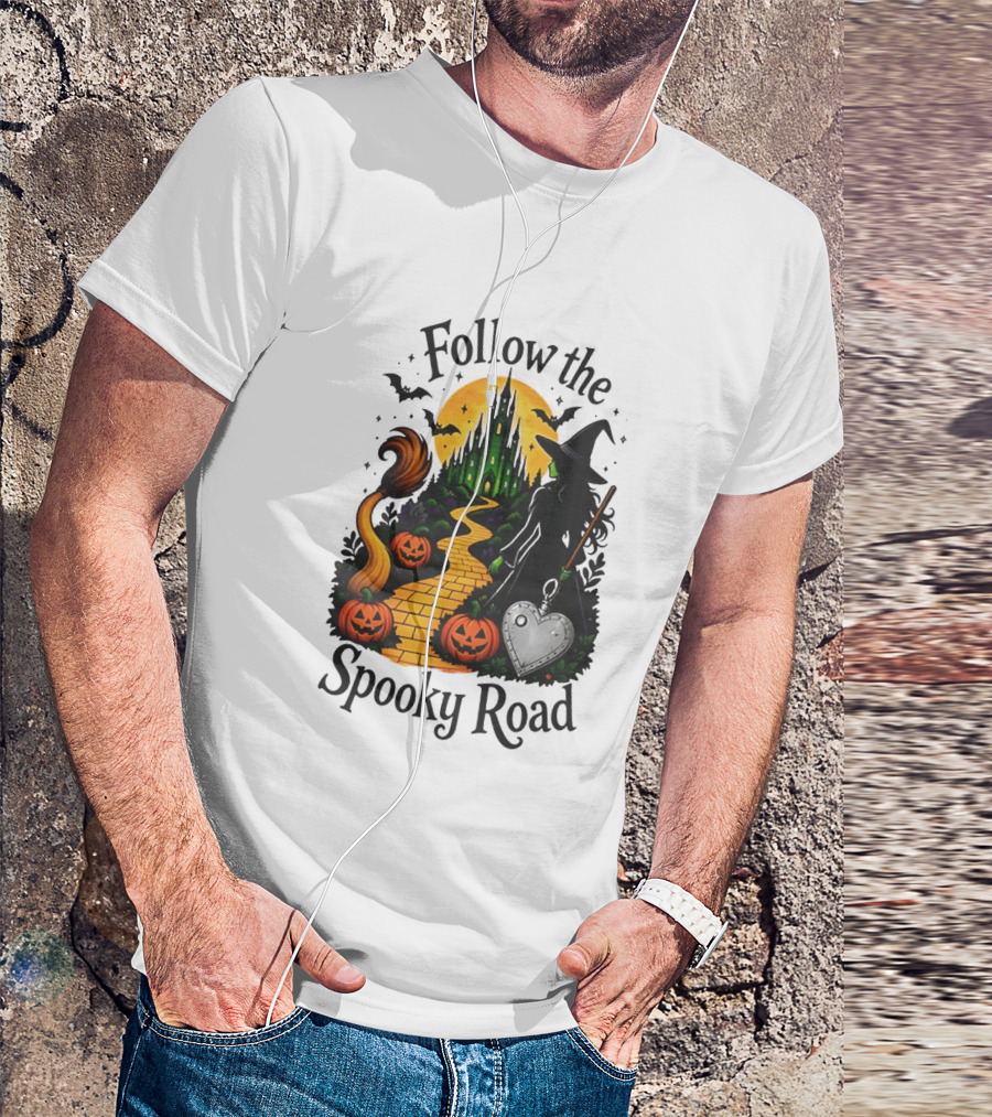 Follow The Spooky Road Wizard Of Oz Halloween Witch 2026 T-Shirt