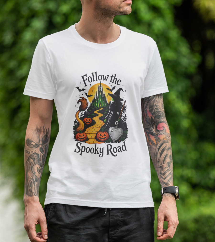 Follow The Spooky Road Wizard Of Oz Halloween Witch 2026 T-Shirt