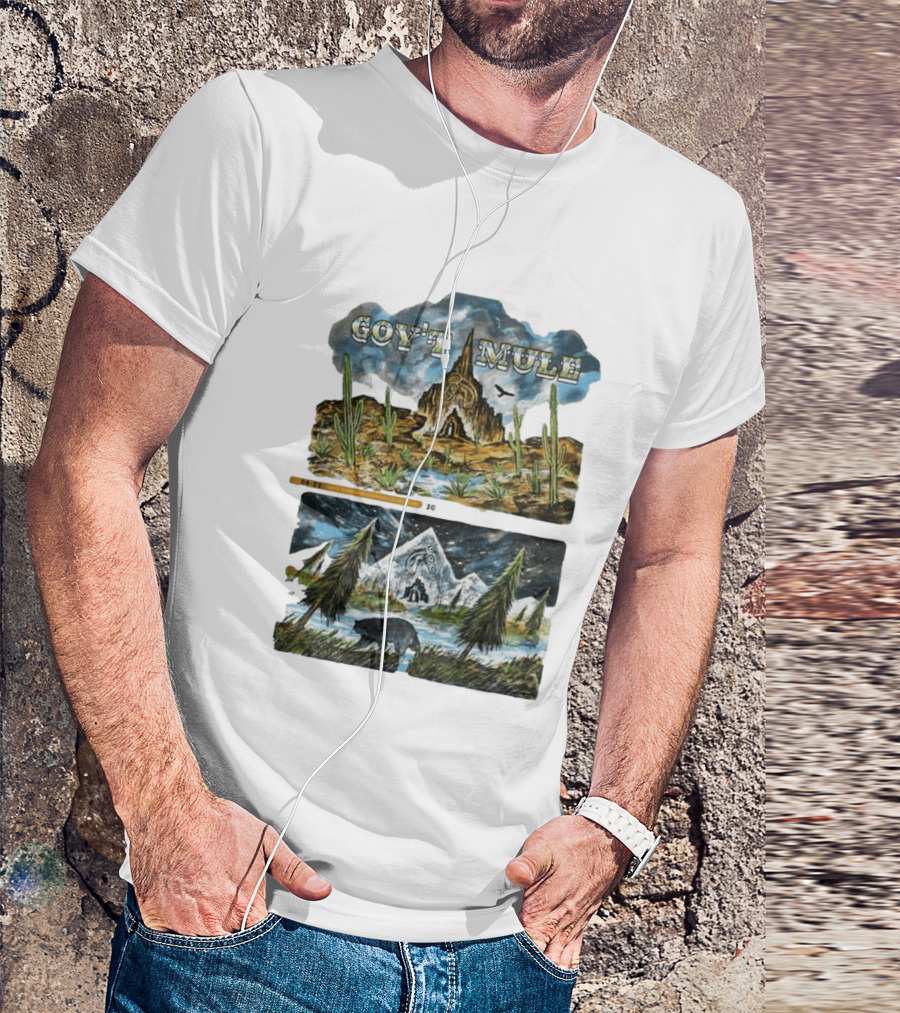 Govt Mule Two Night Kicking In Your Stall 2026 Santa Fe Aug 22 Vail Aug 23 Desert Scene Bear Mountain T-Shirt