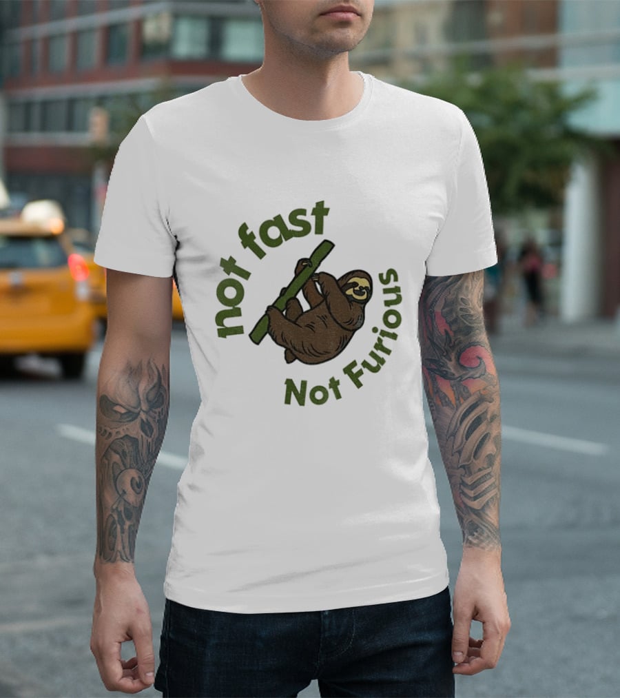 Not Fast Not Furious Sloth Climbing T-Shirt