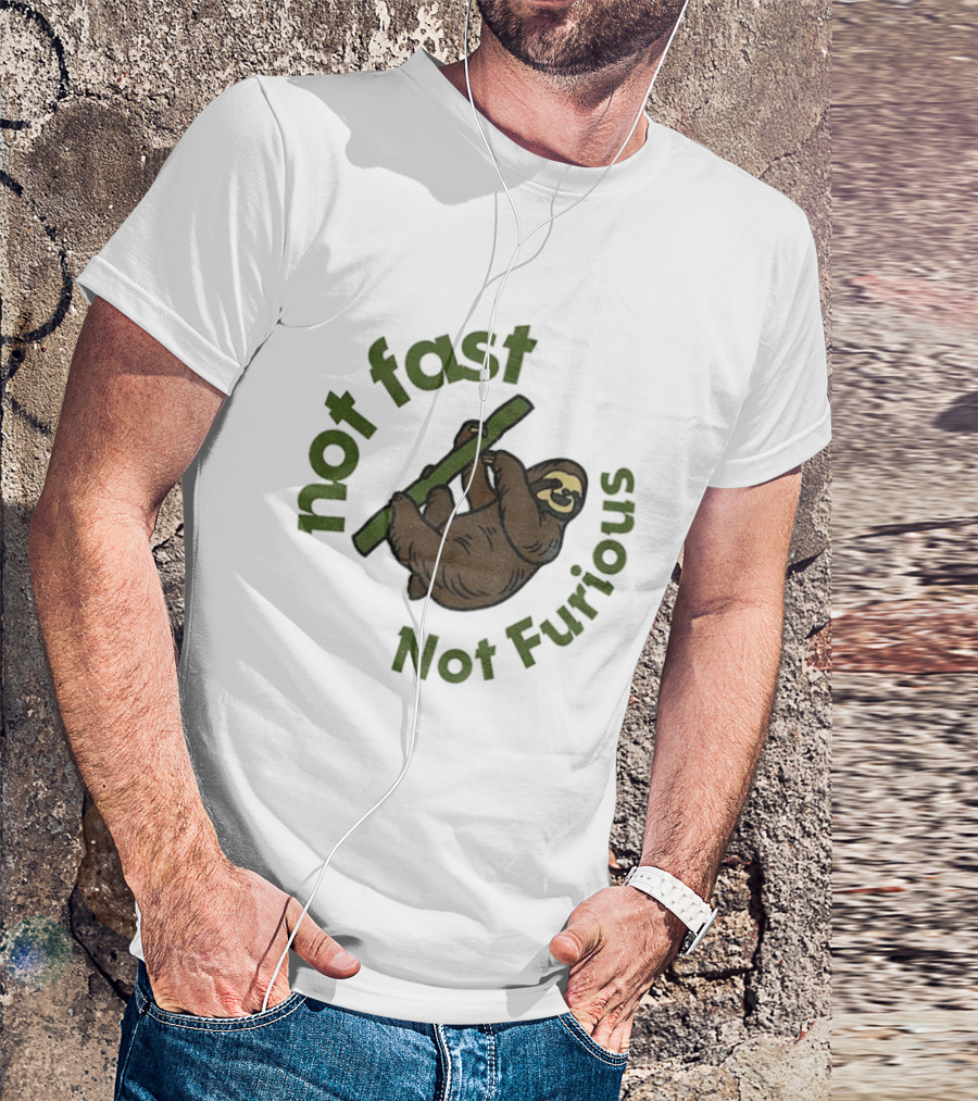 Not Fast Not Furious Sloth Climbing T-Shirt