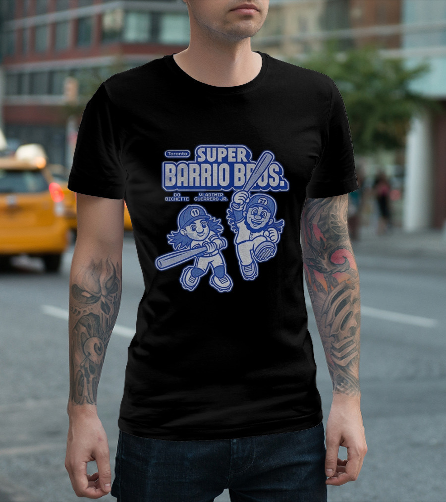 Toronto Super Barrio Bros Bo Bichette Vladimir Guerrero Jr 11 27 T-Shirt