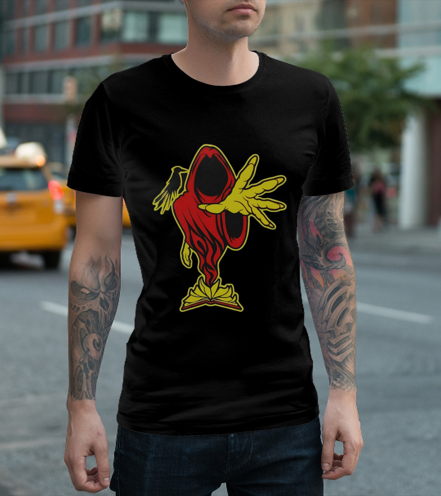 Insane Clown Posse Ringmaster Joker's Card Flame Hooded Figure T-Shirt