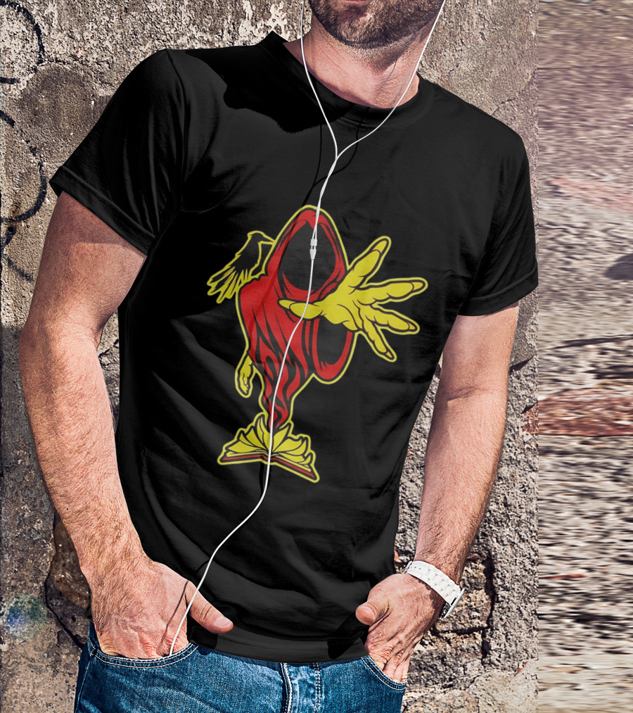 Insane Clown Posse Ringmaster Joker's Card Flame Hooded Figure T-Shirt