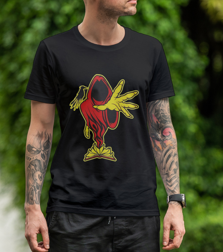 Insane Clown Posse Ringmaster Joker's Card Flame Hooded Figure T-Shirt