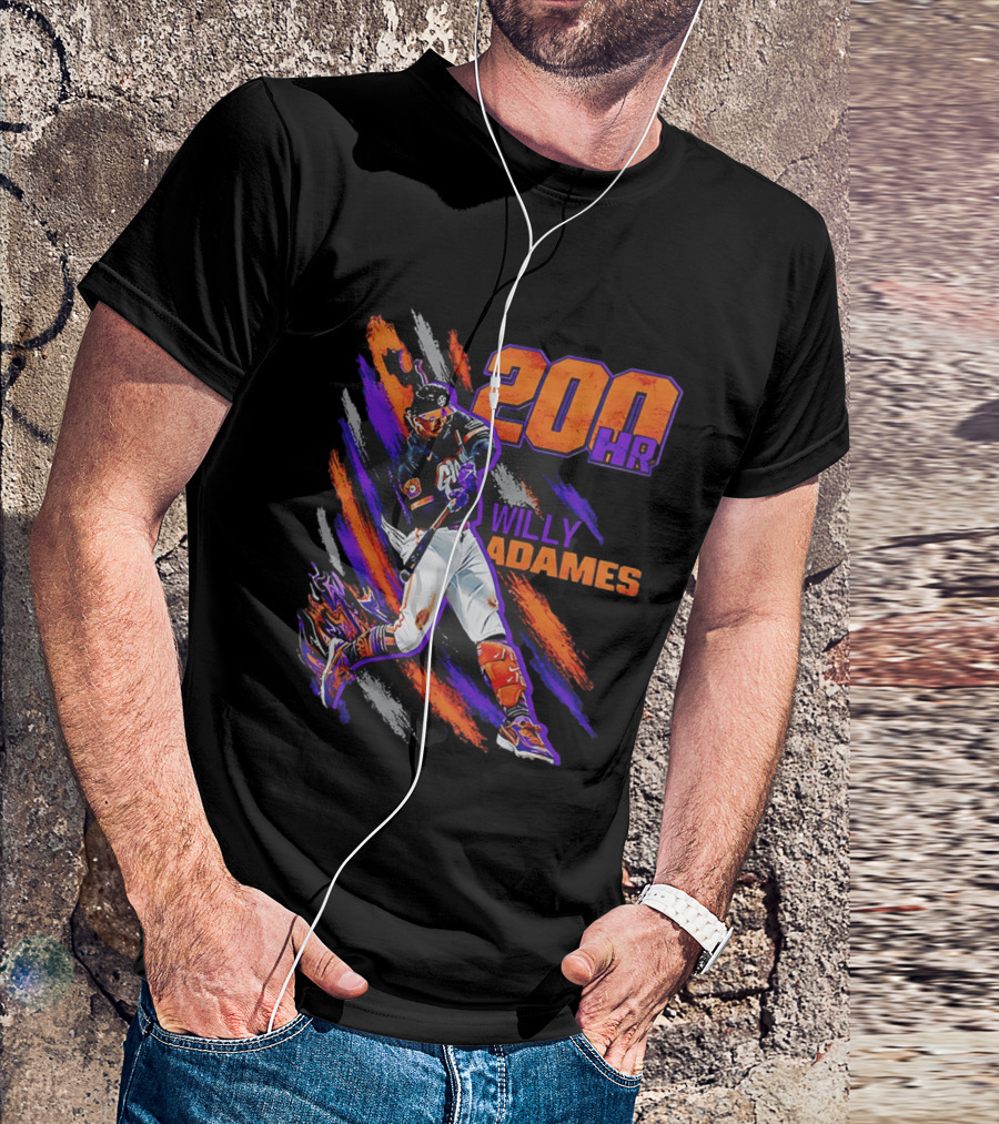 200 HR Willy Adames San Francisco Giants Baseball T-Shirt