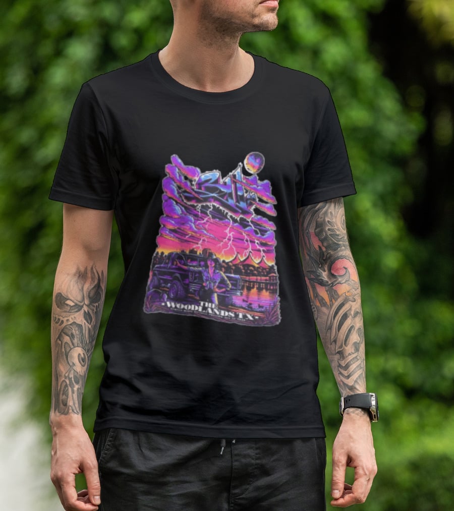311 August 23 2026 The Cynthia Woods Mitchell Pavilion The Woodlands TX Lightning Scene T-Shirt
