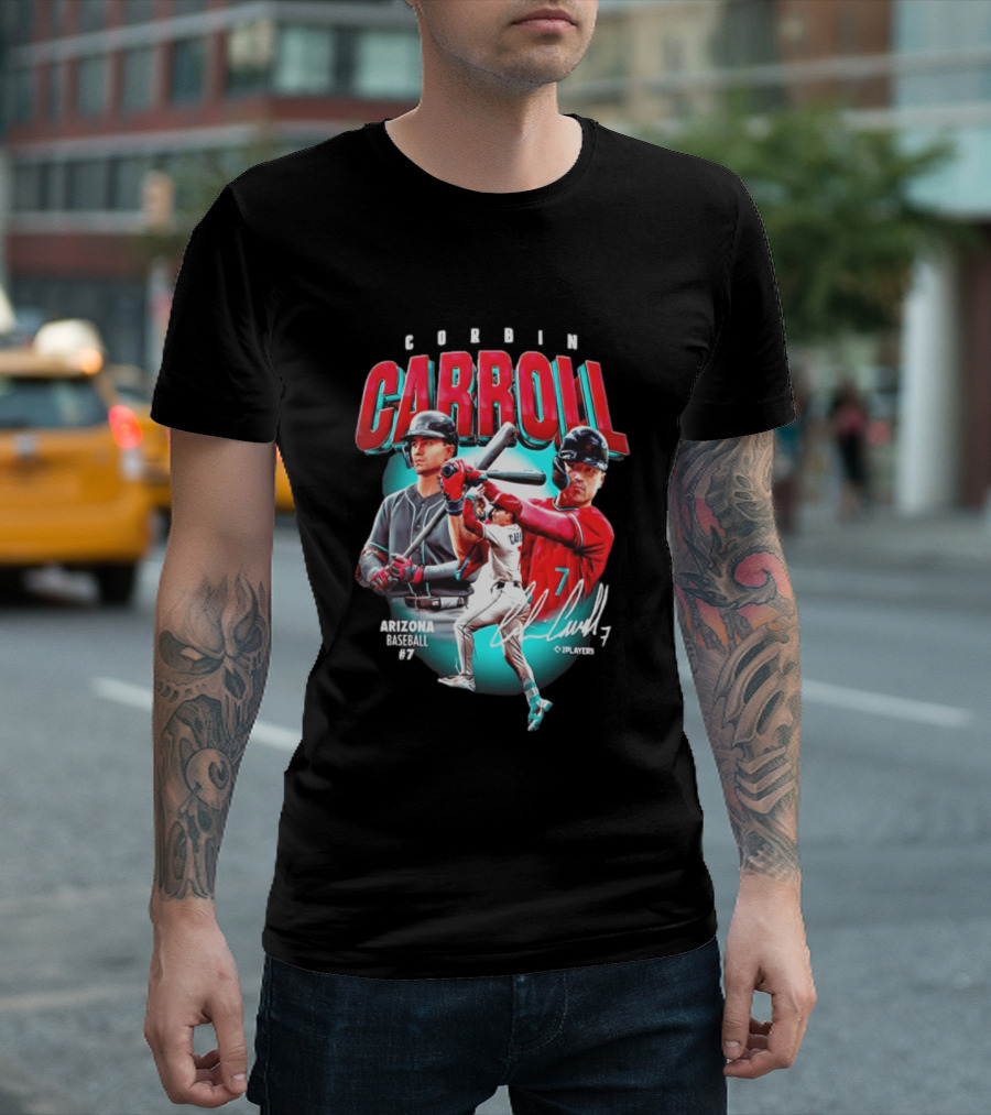 Corbin Carroll Arizona Baseball #7 C Players T-Shirt