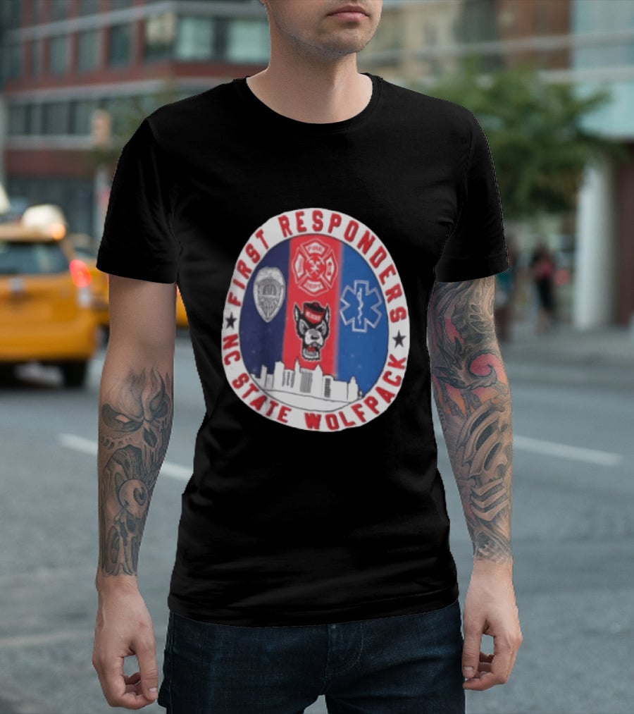 First Responders NC State Wolfpack Emergency Services T-Shirt