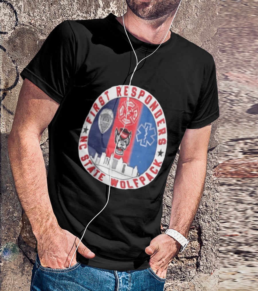 First Responders NC State Wolfpack Emergency Services T-Shirt