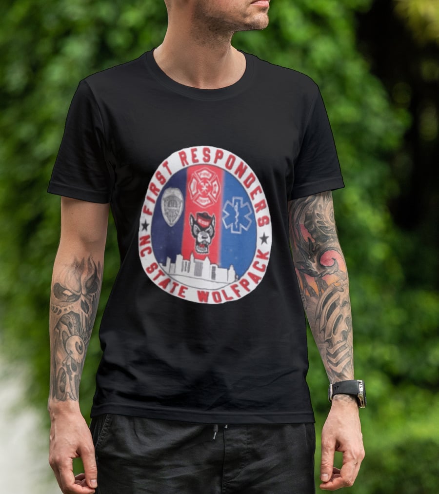 First Responders NC State Wolfpack Emergency Services T-Shirt