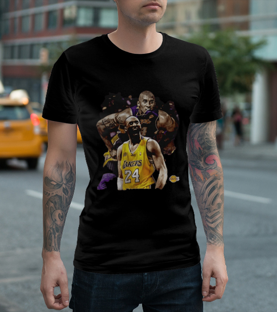 Kobe Bryant Los Angeles Lakers Number 24 Iconic Basketball Legend T-Shirt