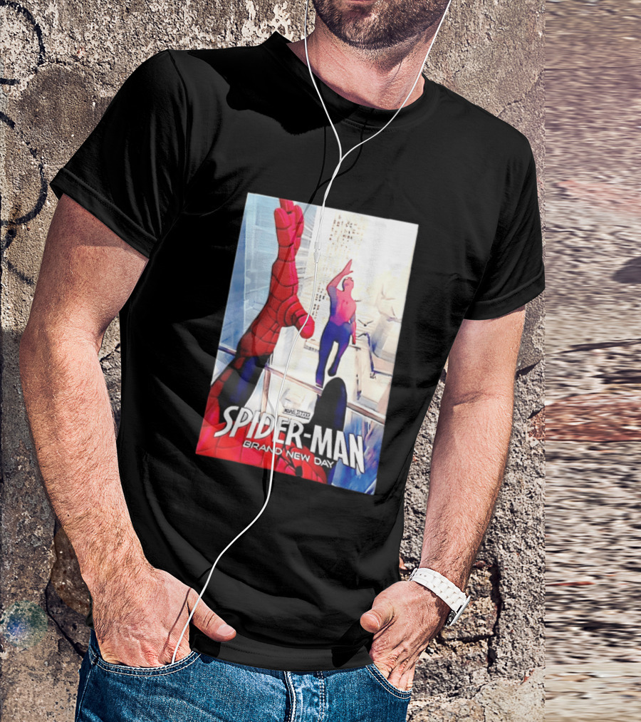 Marvel Spider Man Brand New Day High Five Scene T-Shirt