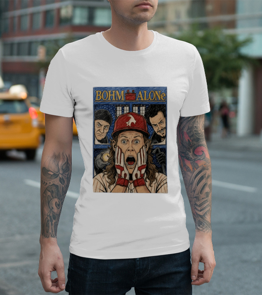 Bohm Alone Alec Bohm Philadelphia Phillies Home Alone T-Shirt
