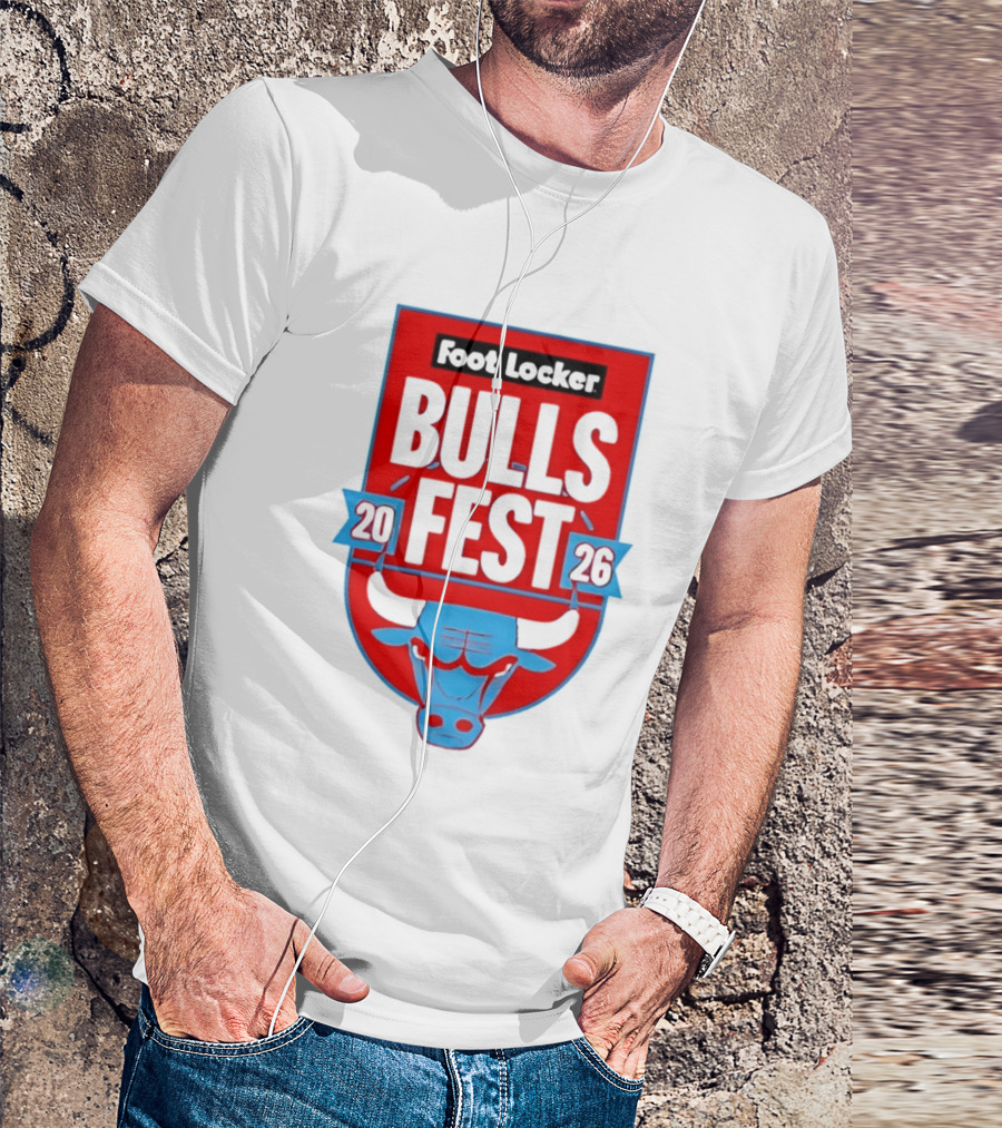 Chicago Bulls Fest 2026 Foot Locker Event T-Shirt