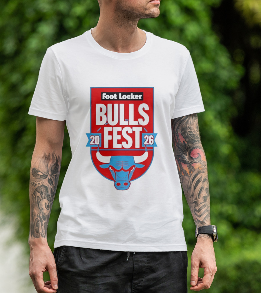 Chicago Bulls Fest 2026 Foot Locker Event T-Shirt