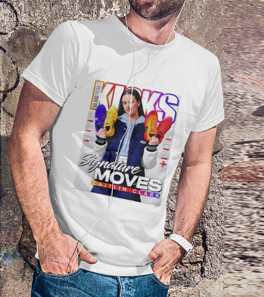 SLAM Presents Kicks Signature Moves Caitlin Clark T-Shirt