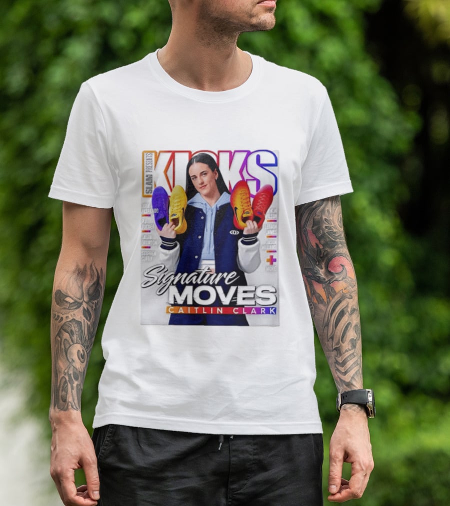SLAM Presents Kicks Signature Moves Caitlin Clark T-Shirt