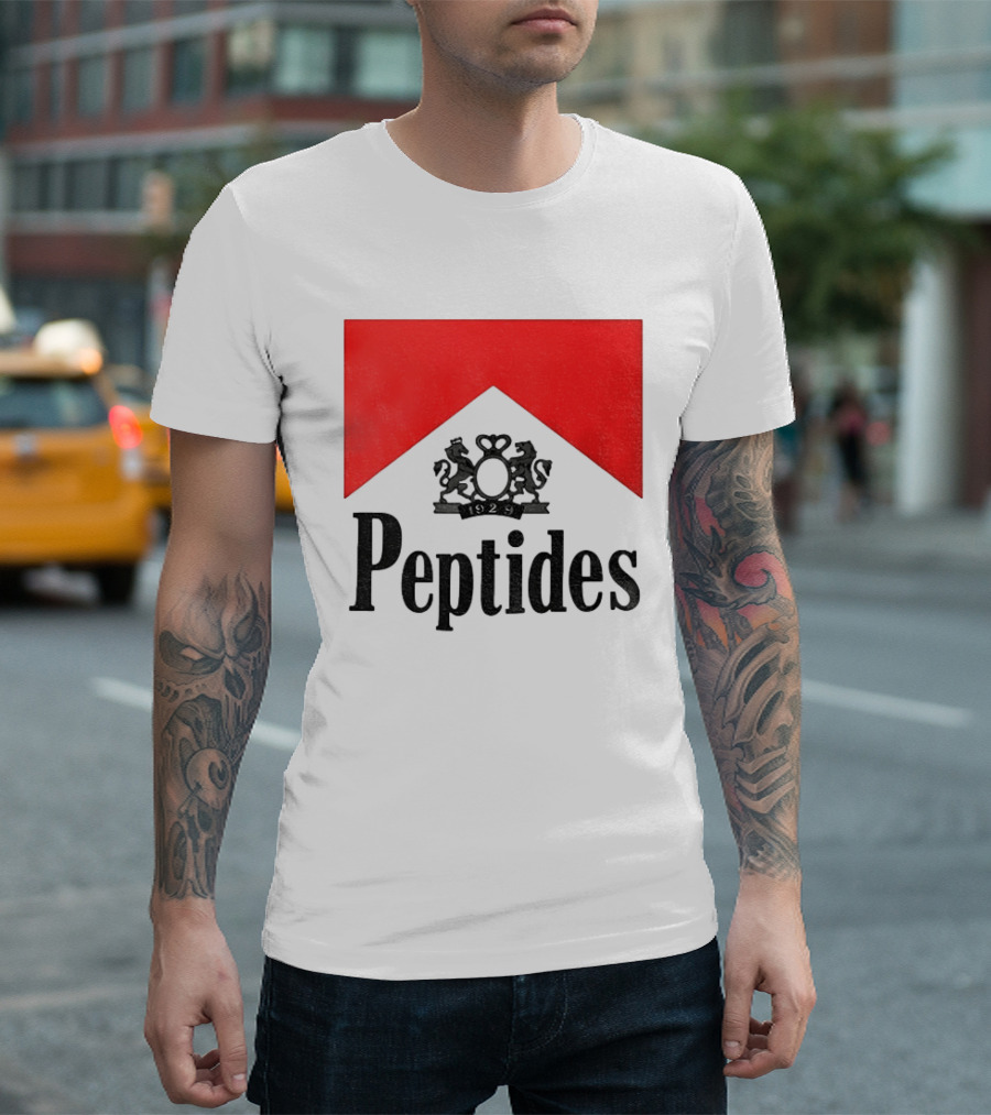 Peptides 1929 Red Marlboro T-Shirt