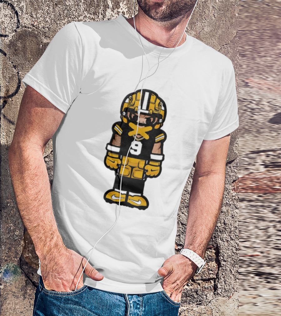 Christian Watson No 9 Chibi Green Bay Packers Football Player T-Shirt