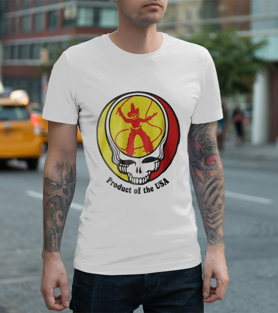 Grateful Dead Steal Your Face Cowboy Product Of The USA T-Shirt