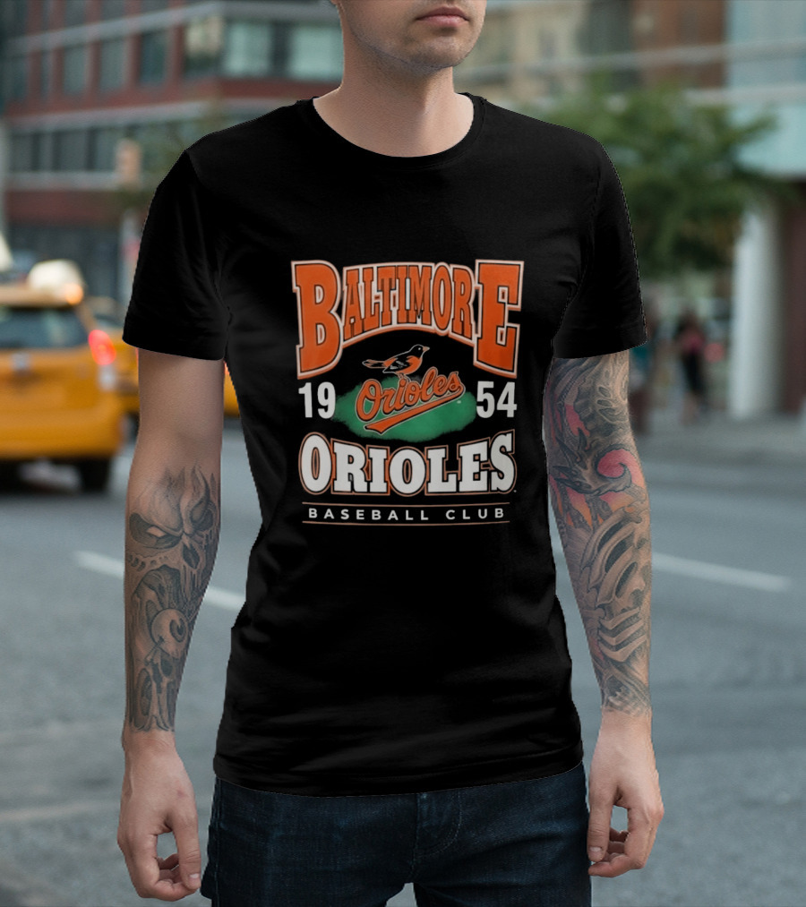 Baltimore Orioles Baseball Club 1954 Vintage Orioles T-Shirt