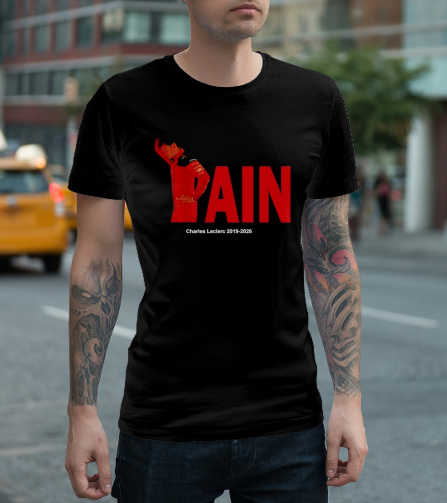 Charles Leclerc 2019 2026 Pain Formula 1 Ferrari Insights T-Shirt