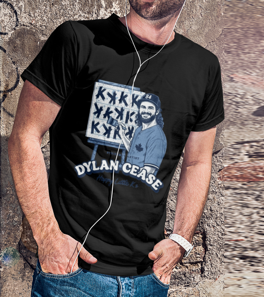 Dylan Cease Blue Jays Strikeout Artist Happy Little K's 84 Cap Maple Leaf T-Shirt