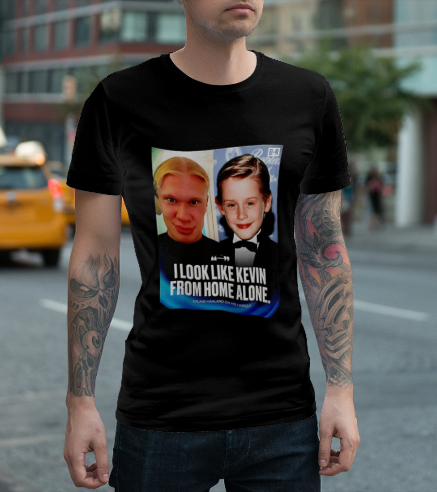 Erling Haaland I Look Like Kevin From Home Alone B/R T-Shirt