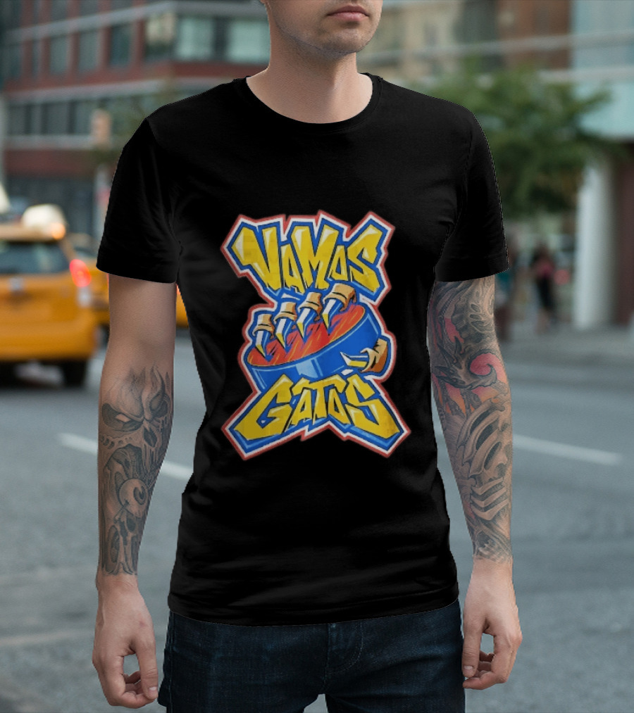 Florida Panthers Vamos Gatos Claw Puck Graffiti T-Shirt