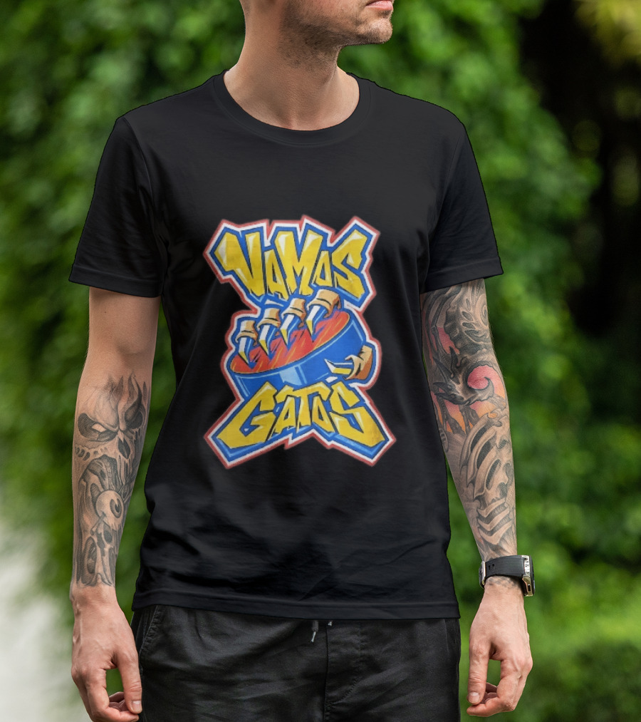 Florida Panthers Vamos Gatos Claw Puck Graffiti T-Shirt
