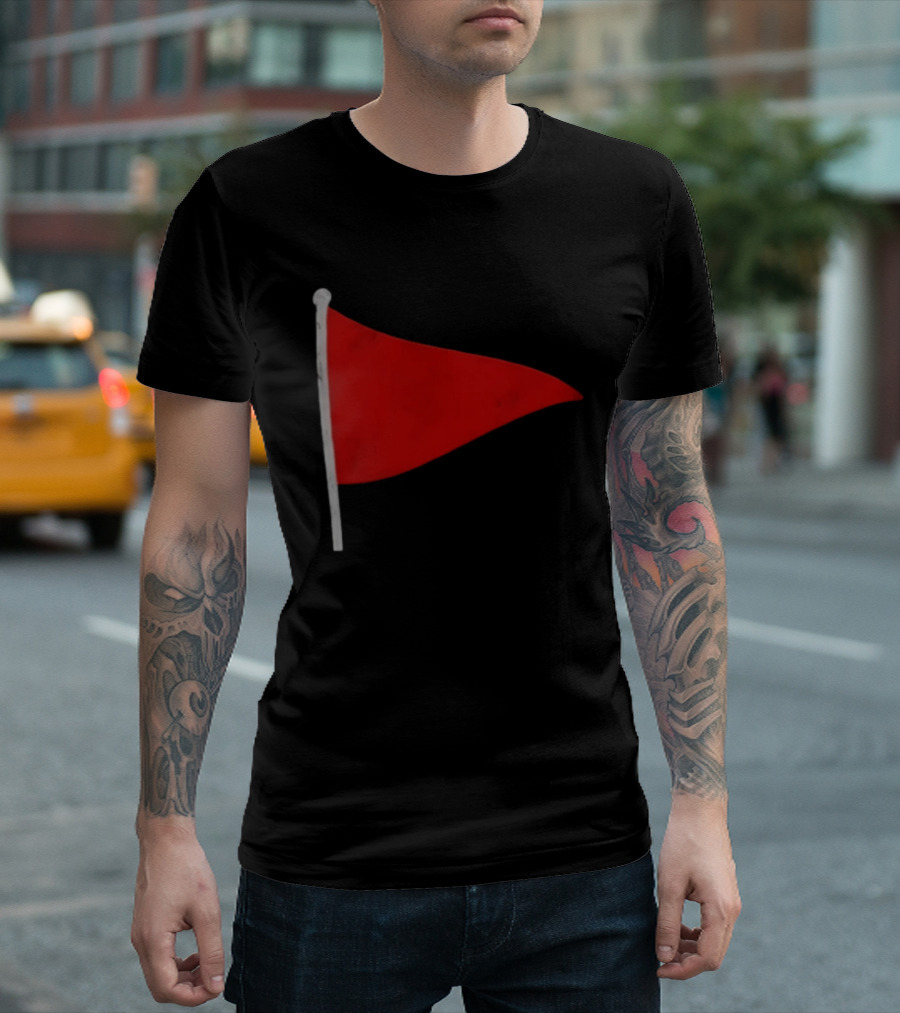 Red Flag Symbol Warning Alert Recognition T-Shirt
