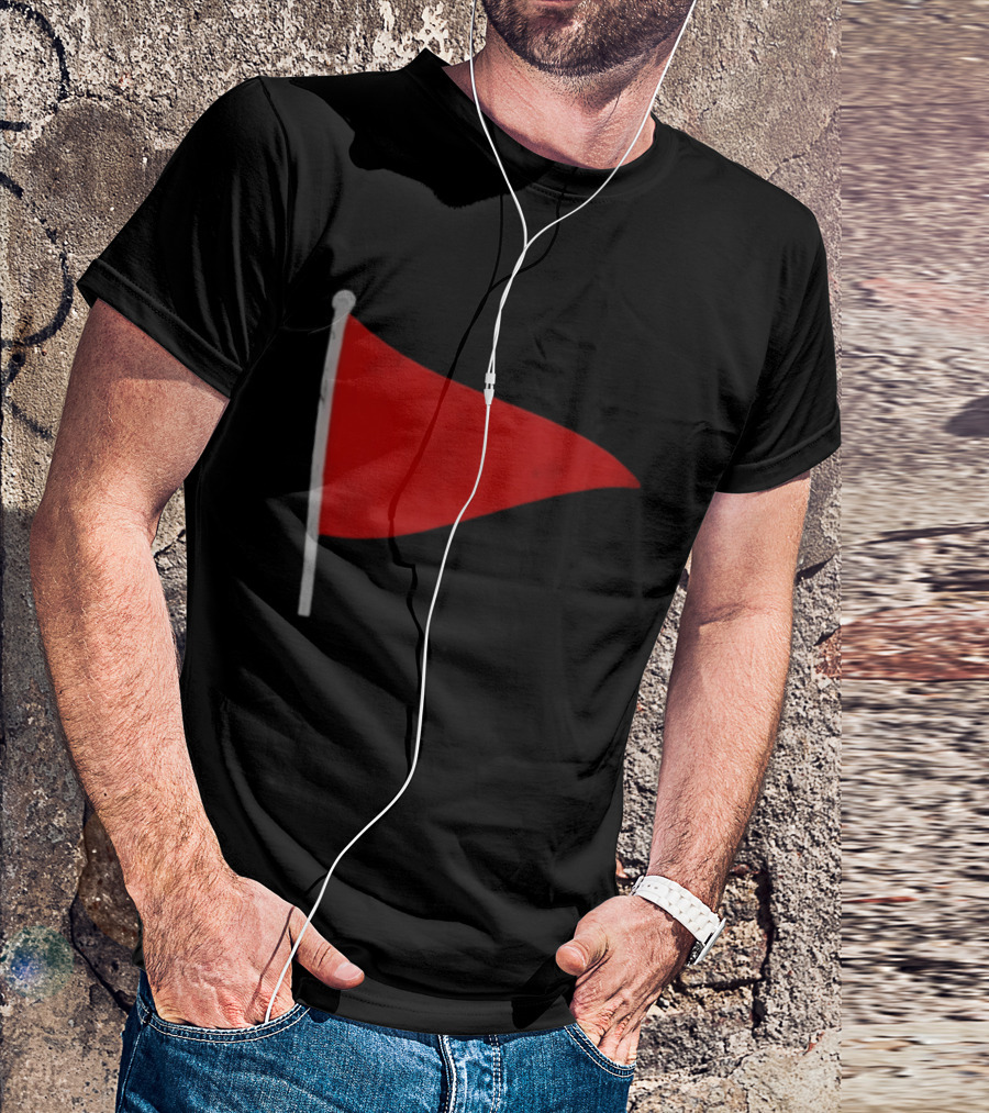 Red Flag Symbol Warning Alert Recognition T-Shirt