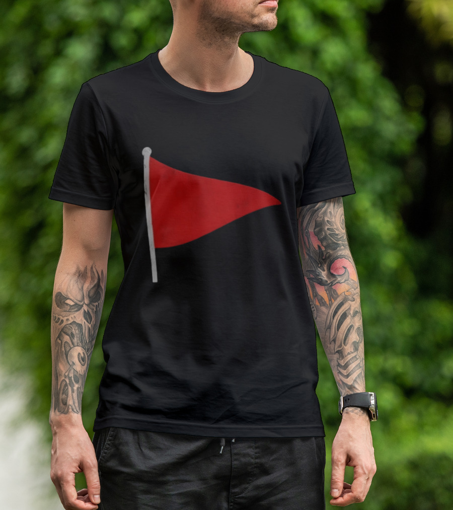 Red Flag Symbol Warning Alert Recognition T-Shirt